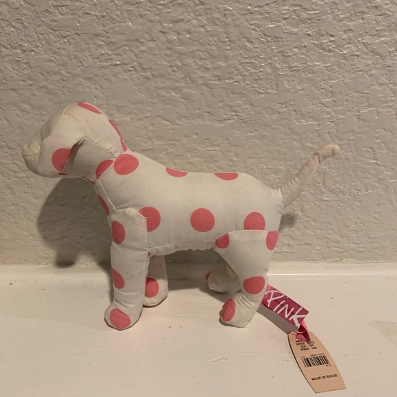 polka dot stuffed dog